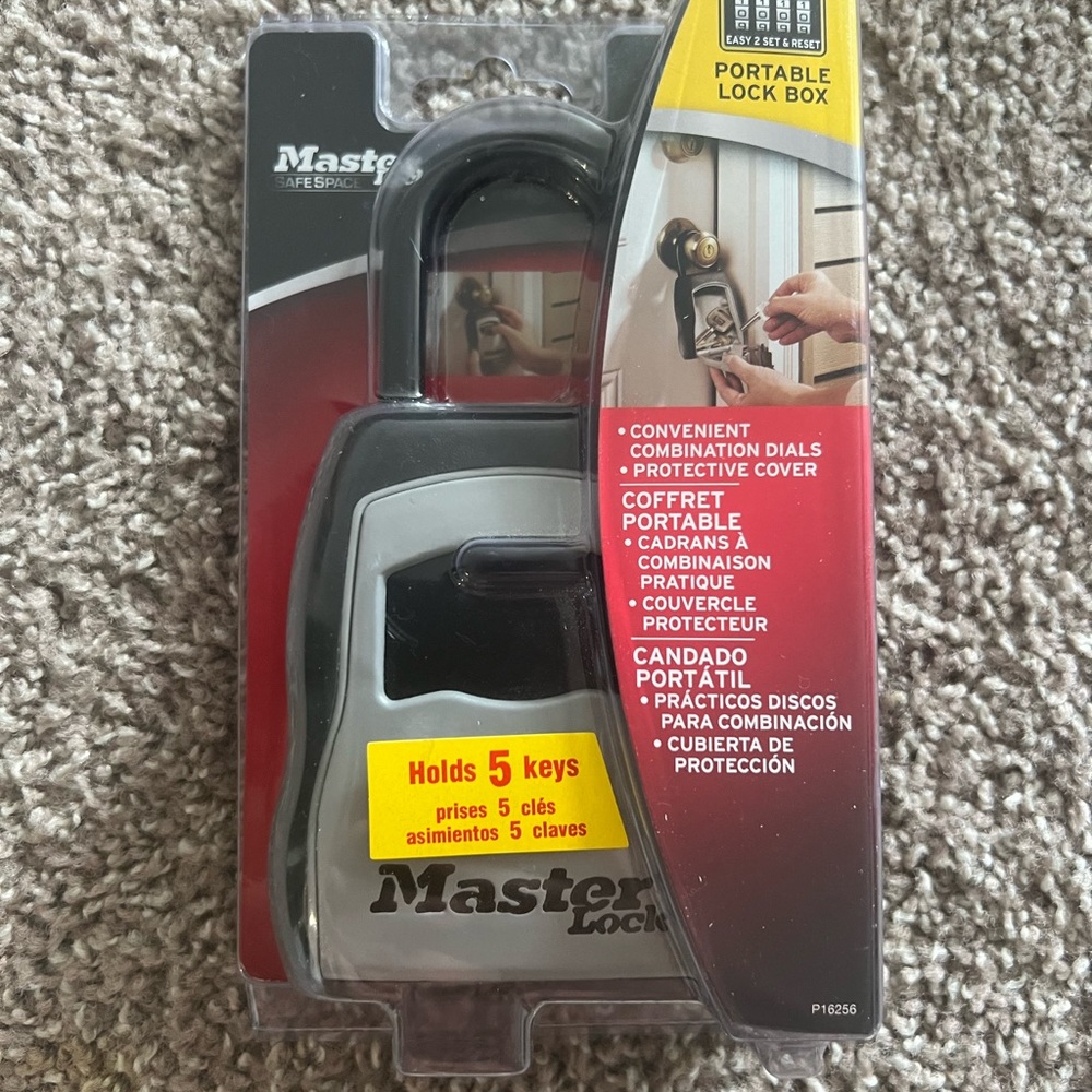 Master lock portable lock box